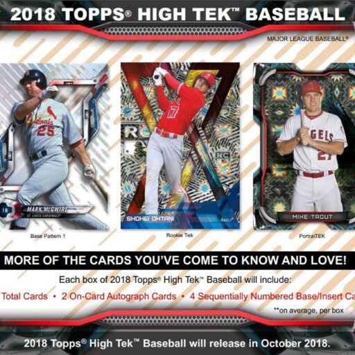 2018 Topps High Tek Baseball Hobby Box