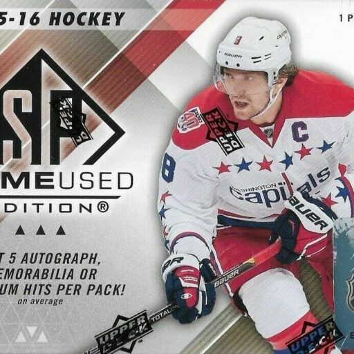 2015-16 Upper Deck SP Game Used Hockey Hobby Box