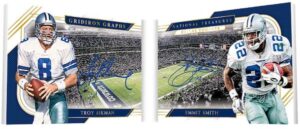 Gridiron-Graphs-Dual-Troy-Aikman-Emmitt-Smith - 2020 Panini National Treasures Football