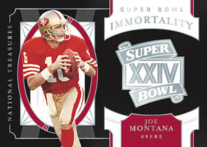 Super-Bowl-Immortality-Joe-Montana - 2020 Panini National Treasures Football