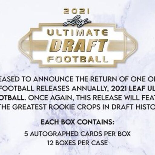 2021 Leaf Ultimate Draft Football Hobby Box