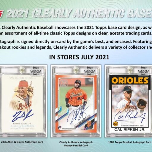 2021 Topps Clearly Authentic Baseball Hobby Box