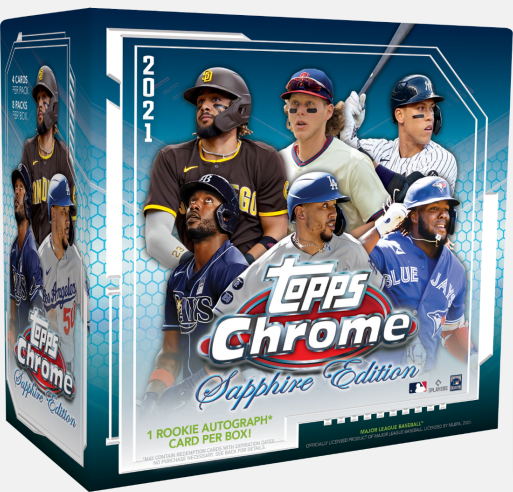 2021 Topps Chrome Sapphire Baseball Hobby Box