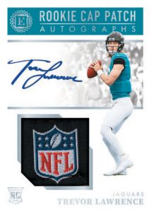 Rookie Cap Patch Autographs Diamond, Trevor Lawrence