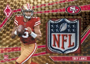 Rookie Jumbo Memorabilia Gold Vinyl, Trey Lance