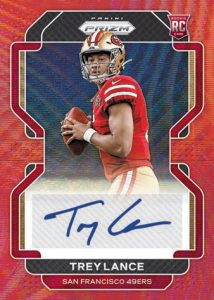 Rookie Autographs Prizm Red Wave, Trey Lance