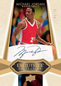 Exquisite Collection Autographs Gold Spectrum Parallel, Michael Jordan