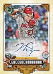 Gypsy Queen Autograph Card, Mike Trout