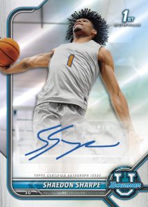 Chrome Prospect Autograph, Shaedon Sharpe