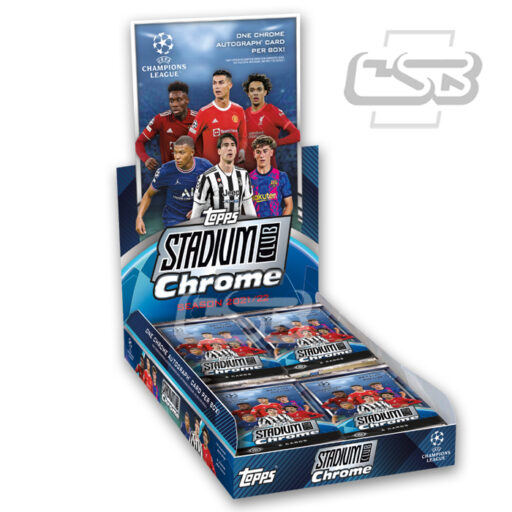 2021-22 Topps UEFA Champions League Stadium Club Chrome Soccer Hobby Box