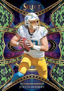 Panini, PHENOMENON GREEN AND BLACK SNAKE SKIN PRIAM, Justin Herbert