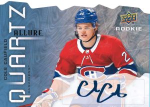ALLURE QUARTZ ROOKIES Blue Auto Parallel, Cole Caufield