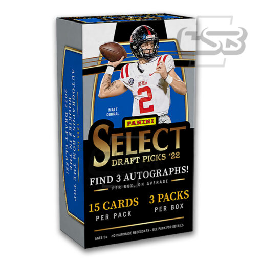 2022 Panini Select Draft Picks Collegiate Football Hobby Box
