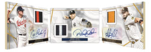 Guiding Light Triple Autograph Relic Book - 2022 Topps Luminaries Baseball