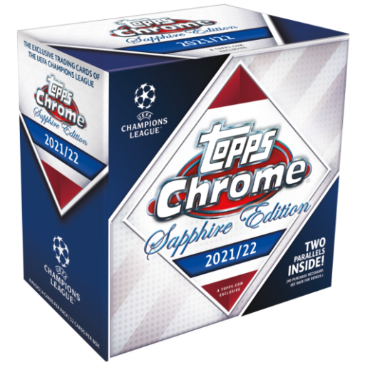2021-22 Topps Chrome UEFA Champions League Sapphire Edition Soccer Hobby Box