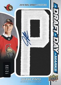 DRAFT DAY MARKS Rookies, Shane Pinto P