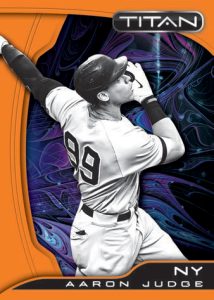 2022 Panini Chronicles Baseball- TITAN NEON ORANGE- FOTL EXCLUSIVE PARALLEL, Aaron Judge