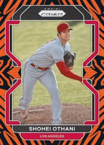 2022 Panini Prizm Baseball- BASE TIGER STRIPES PRIZM- Hobby Exclusive Parallel, Shohei Otani