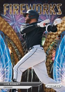 FIREWORKS GOLD VINYL PRIZM- Hobby Exclusive Parallel, Luis Robert
