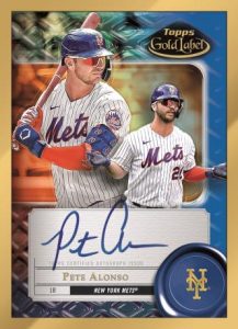 Framed Autograph Card - Blue Parallel, Pete Alonso