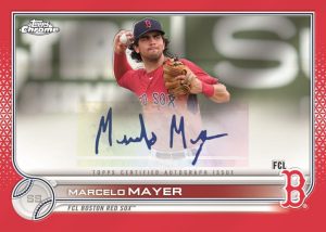 Base Set Chrome Autographs –Red Refractor, Marcelo Mayer