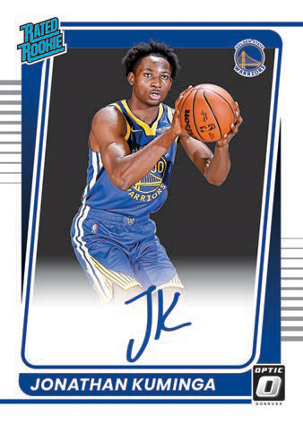 2021-22 Panini Donruss Optic H2 Basketball- RATED ROOKIES SIGNATURES, Jonathan Kuminga