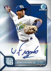 2022 Bowman Chrome Hobby Baseball- Chrome Rookie Autograph, Wander Franco