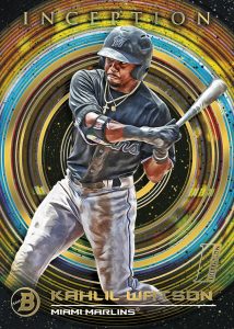 2022 Bowman Inception Baseball- Base Set -Gold Pattern II Parallel, Kahlil Watson