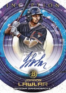 2022 Bowman Inception Baseball- Bowman Inception Autograph, Jordan Lawlar