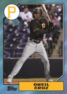 1987 Base Blue Foil Parallel, Oneil Cruz