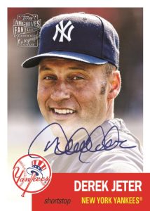 2022 Topps Archives Baseball- Fan Favorites Autograph, Derek Jeter