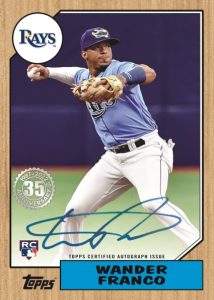 2022 Topps Update Series Baseball- 1987 Topps Baseball Autograph Card, Wander Franco