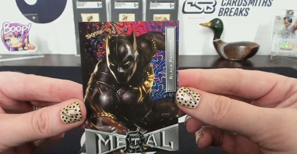 Black Panther Grandiose 2021 Upper Deck Spider Man Metal Universe