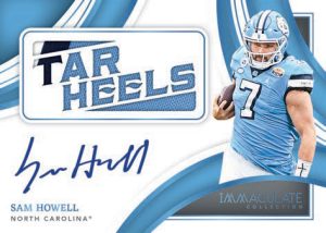 2022 Panini Immaculate Collegiate Hobby Football- TEAM SLOGAN SIGNATURES DIE-CUTS, Sam Howell