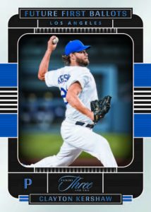 2022 Panini Three and Two Baseball- FUTURE FIRST BALLOTS, Clayton Kershaw
