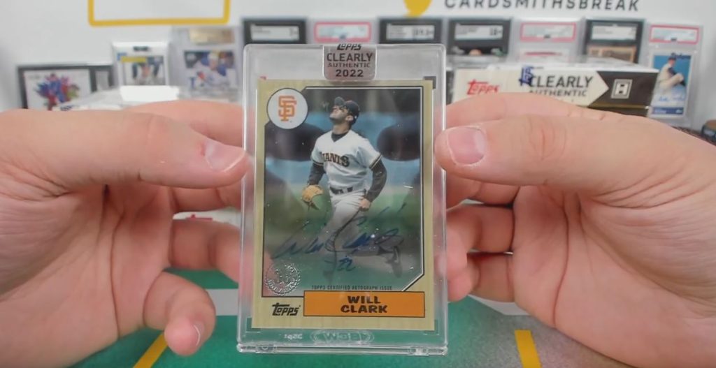 Will Clark Autograph 2022 Topps Clearly Authentic