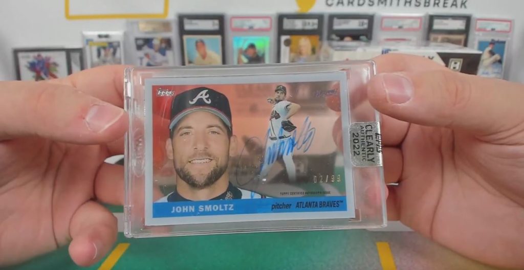 John Smoltz Autograph 2022 Topps Clearly Authentic