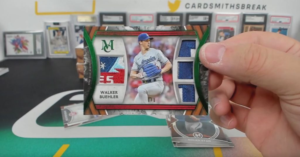 Walker Buehler Topps Museum Collection Emerald