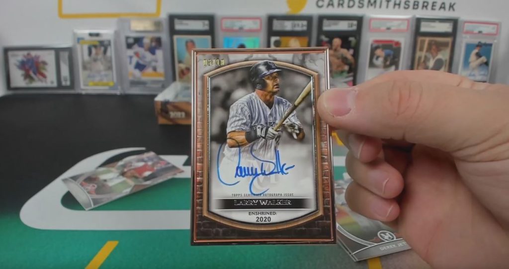 Larry Walker Autograph 2022 Topps Museum Collection