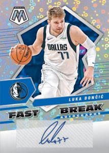 2021-22 Panini Mosaic Fast Break Basketball - AUTOGRAPHS FAST BREAK, Luka Doncic