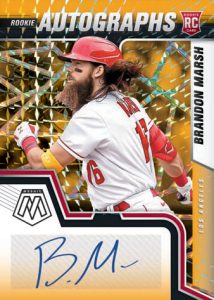 ROOKIE AUTOGRAPHS CHOICE FUSION BLACK GOLD, Brandon Marsh