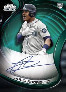 Chrome Black Autograph -Green Refractor Parallel, Julio Rodriguez