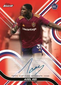 Base Autograph Red Refractor, Axel Kei