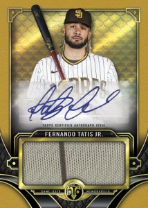 Autograph Single Jumbo Relic –Gold Parallel, Fernando Tatis Jr