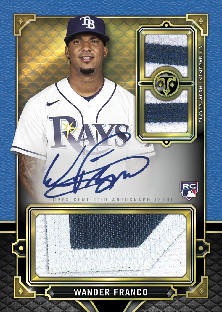Rookie & Future Phenoms Autograph Relic Card – Sapphire Parallel, Wander Franco
