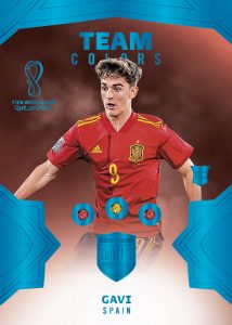 2022 Panini Eminence FIFA World Cup Qatar Soccer - TEAM COLORS, Gavi