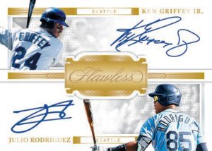 DUAL SIGNATURES GOLD, Ken Griffey Jr and Julio Rodriguez