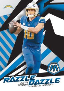 2022 Panini Mosaic Hobby Football - RAZZLE DAZZLE, Justin Herbert