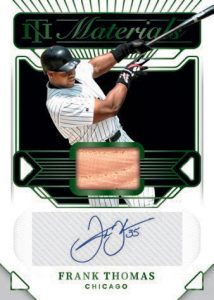 2022 Panini National Treasurers Baseball - NT MATERIAL SIGNATURES GREEN, Frank Thomas