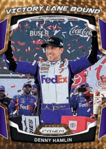 2022 Panini Prizm Racing - VICTORY LANE BOUND GOLD VINYL, Denny Hamlin